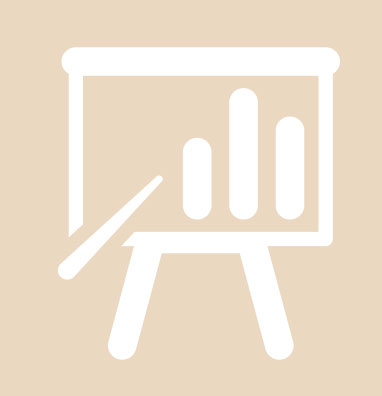 Ikone Diagramm auf Tafel